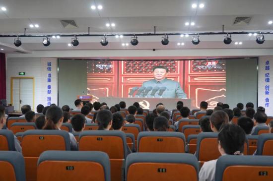 庆祝建党百年 | 万赢娱乐工业组织收听收看庆祝中国共产党建设100周年大会-红色万赢娱乐-万赢娱乐